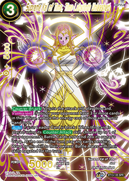 BT13-135: Supreme Kai of Time, Time Labyrinth Unleashed (SPR)