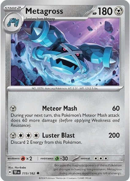 SV05-115/162: Metagross (Reverse Holo)