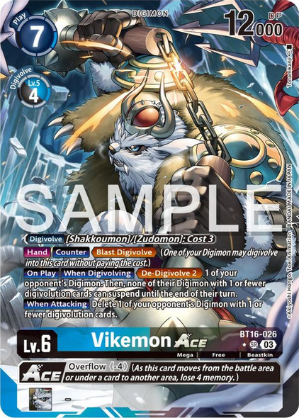 BT16-026: Vikemon Ace (Alternate Art)