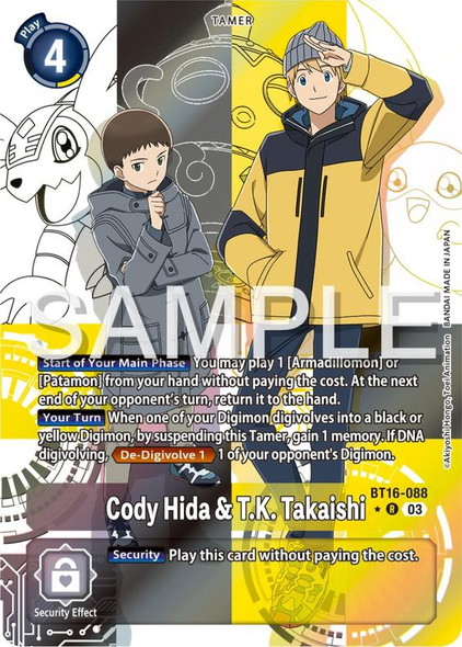 BT16-088: Cody Hida & T.K. Takaishi (Alternate Art)