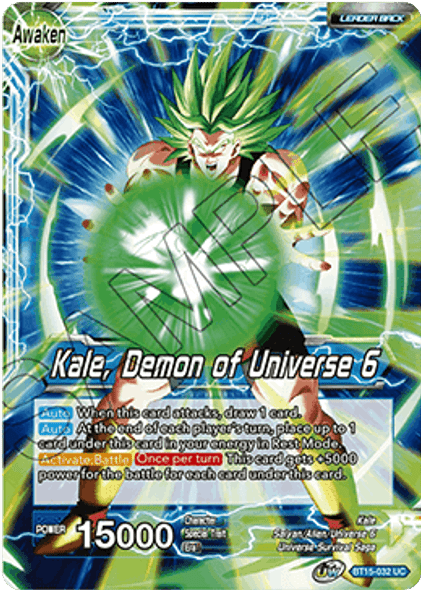 BT15-032: Kale // Kale, Demon of Universe 6