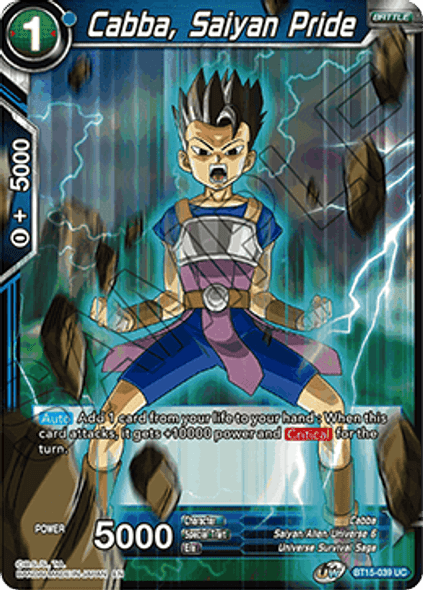 BT15-039: Cabba, Saiyan Pride