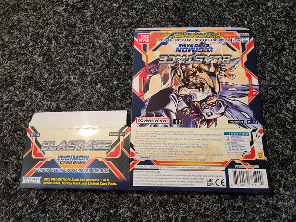 Digimon Card Game Blast Ace Booster Box [BT14] *FLAT*