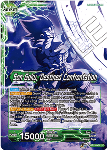 BT15-061: Son Goku // Son Goku, Destined Confrontation