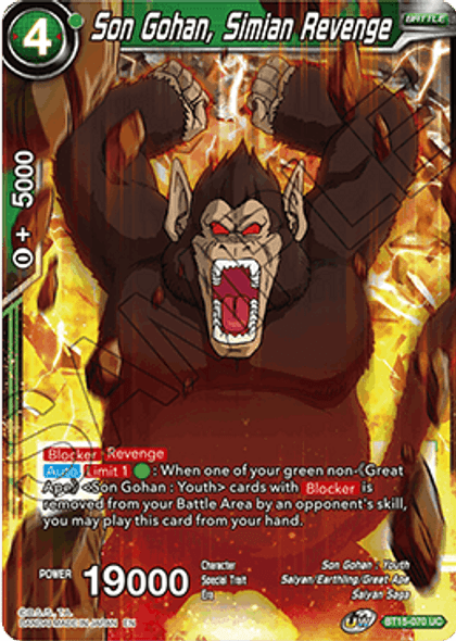 BT15-070: Son Gohan, Simian Revenge