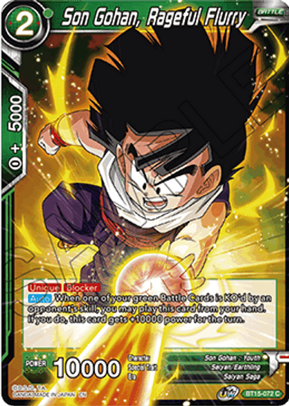 BT15-072: Son Gohan, Rageful Fury