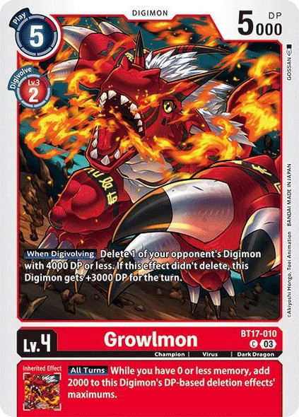 BT17-010: Growlmon