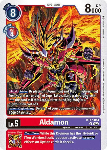 BT17-014: Aldamon