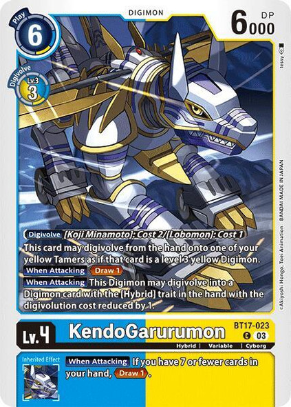 BT17-023: KendoGarurumon