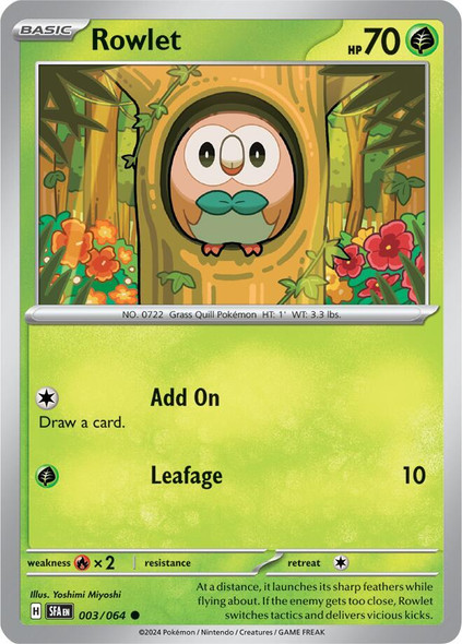 FAB-003/064: Rowlet (Reverse Holo)