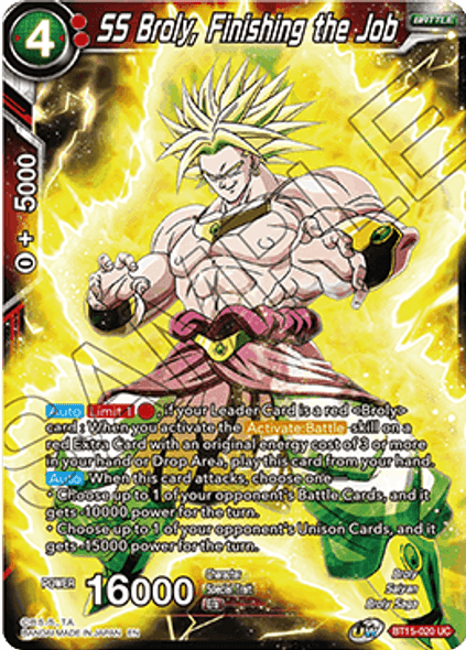 BT15-020: SS Broly, Finishing the Job (Foil)