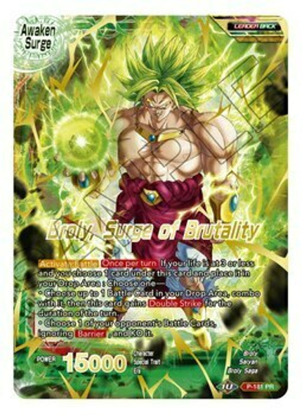 P-181: Broly, Surge of Brutality (Mythic Booster Alternate Art Foil)