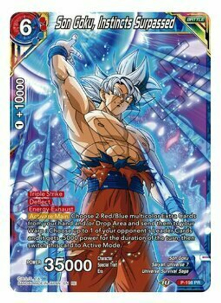 P-198: Son Goku, Instincts Surpassed (Mythic Booster Print)