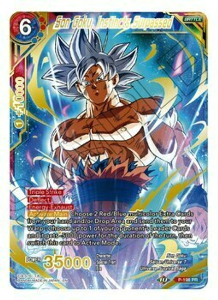 P-198: Son Goku, Instincts Surpassed (Mythic Booster Alternate Art Foil)
