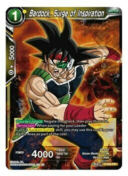 P-204: Bardock Surge of Inspiration (Mythic Booster Print)