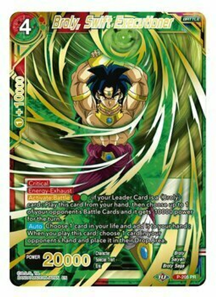 P-205: Broly, Swift Executioner (Mythic Booster Alternate Art Foil)
