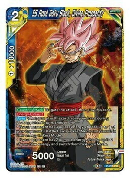 P-206: SS Rose Goku Black, Divine Prosperity (Mythic Booster Print)