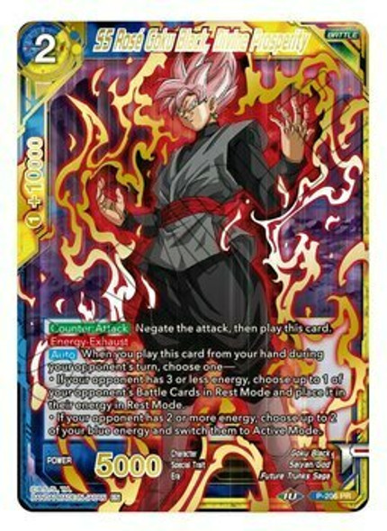 P-206: SS Rose Goku Black, Divine Prosperity (Mythic Booster Alternate Art Foil)