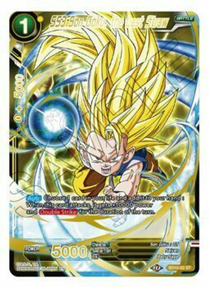 SD10-02: SS3 Son Goku, the Last Straw (Mythic Booster Alternate Art Foil)