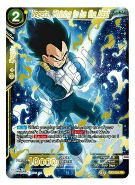 TB3-051: Vegeta, Striving to be the Best (Mythic Booster Alternate Art Foil)