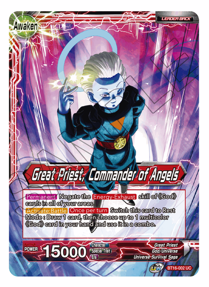 BT16-002: Great Priest // Great Priest, Commander of Angels