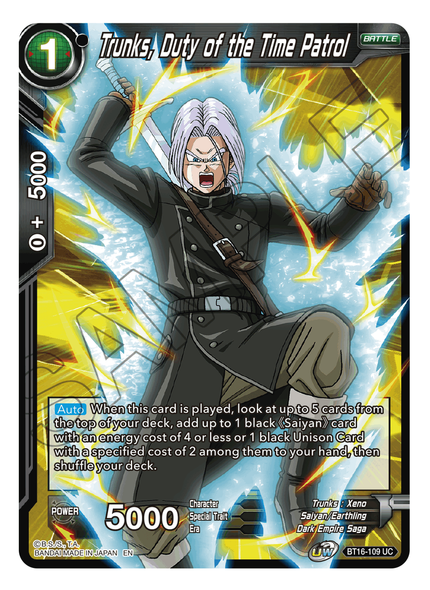 BT16-109: Trunks, Duty of the Time Patrol