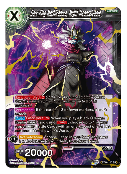 BT16-100: Dark King Mechikabura, Might Inconceivable