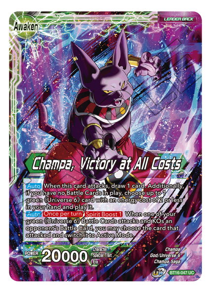 BT16-047: Champa // Champa, Victory at All Costs