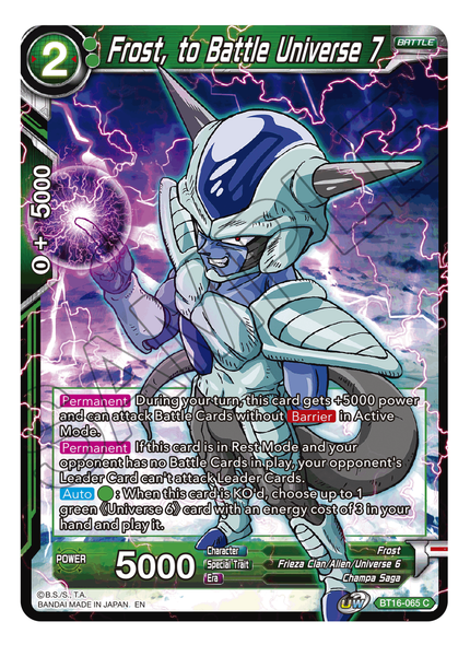 BT16-065: Frost, to Battle Universe 7