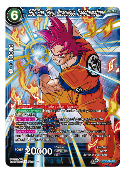 BT16-024: SSG Son Goku, Miraculous Transformation
