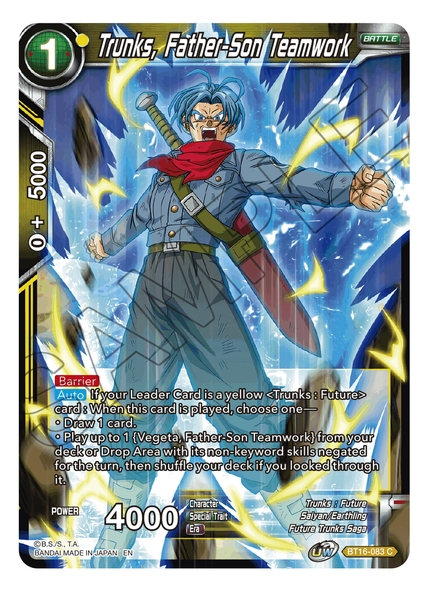 BT16-083: Trunks, Father-Son Teamwork