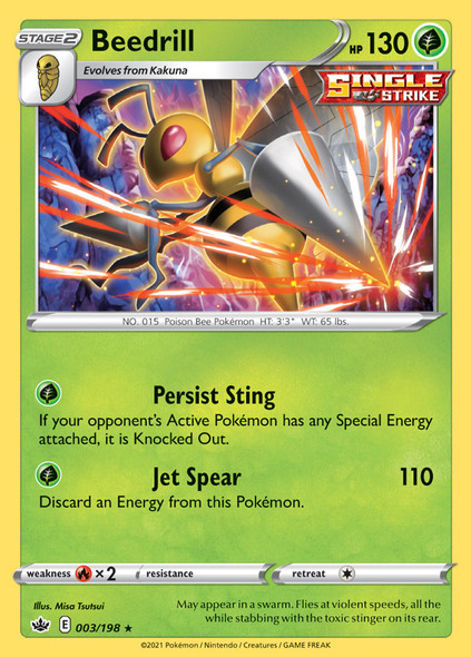 SWSH06-003/198: Beedrill (Holo)