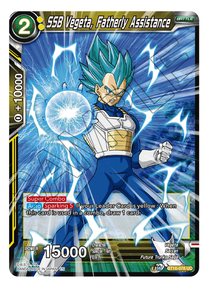 BT16-078: SSB Vegeta, Fatherly Assistance