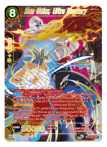 BT16-005: Son Goku, Ultra Mastery (SPR)