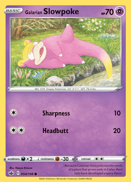 SWSH06-054/198: Galarian Slowpoke