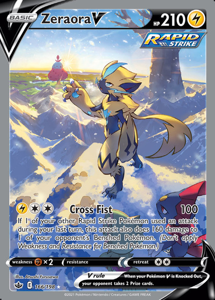 SWSH06-166/198: Zeraora V (Alternate Full Art)