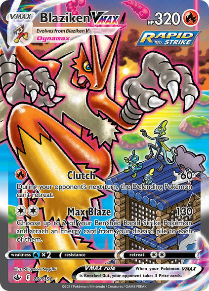 SWSH06-201/198: Blaziken VMAX (Alternate Art Secret)