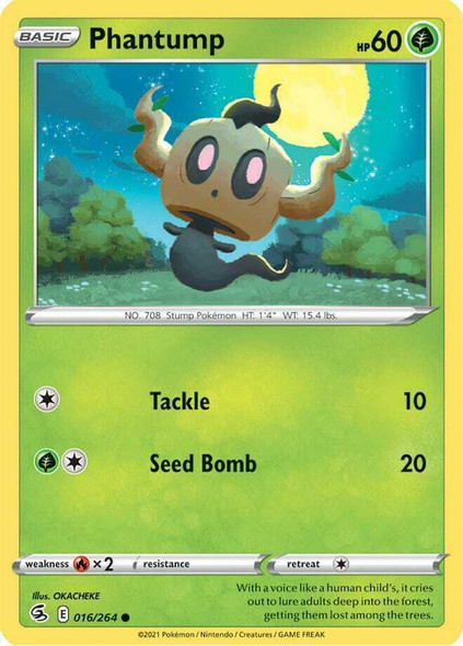 SWSH08-016/264: Phantump (Reverse Holo)