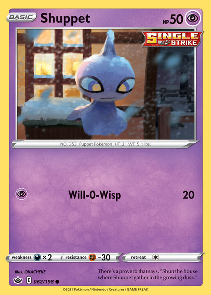 SWSH06-062/198: Shuppet (Reverse Holo)