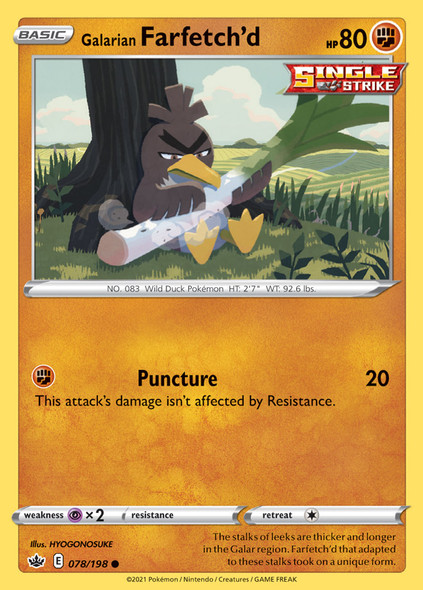 SWSH06-078/198: Galarian Farfetch'd (Reverse Holo)