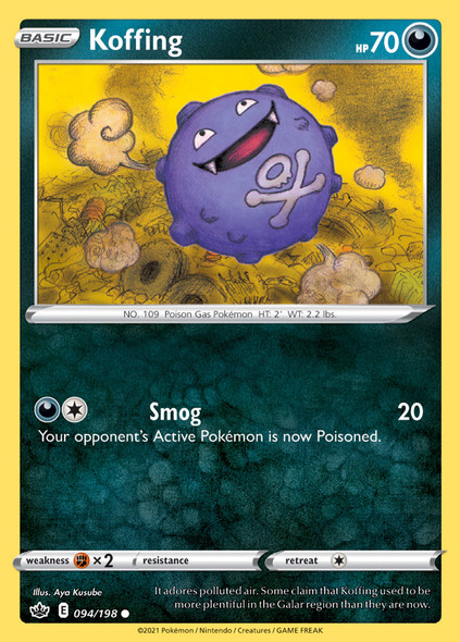 SWSH06-094/198: Koffing (Reverse Holo)