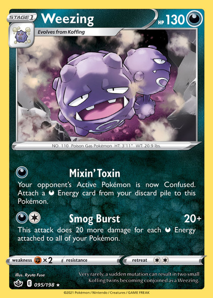 SWSH06-095/198: Weezing (Reverse Holo)