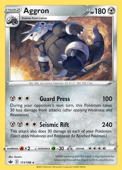 SWSH06-111/198: Aggron (Reverse Holo)