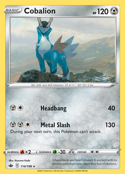 SWSH06-114/198: Cobalion (Reverse Holo)