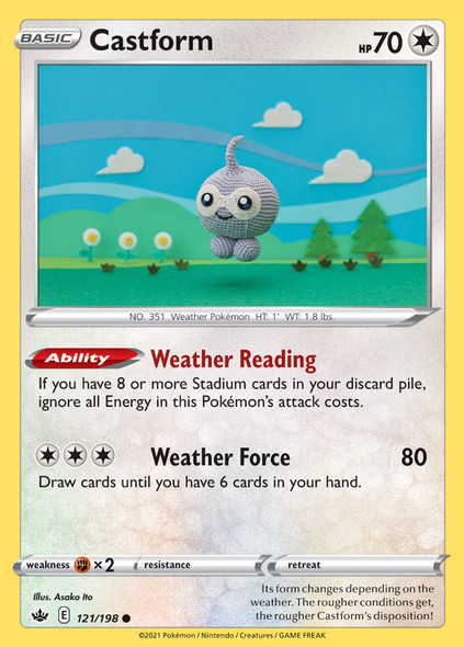 SWSH06-121/198: Castform (Reverse Holo)