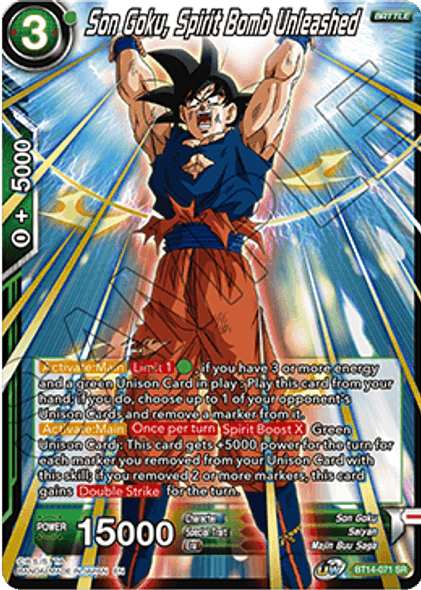 BT14-071: Son Goku, Spirit Bomb Unleashed
