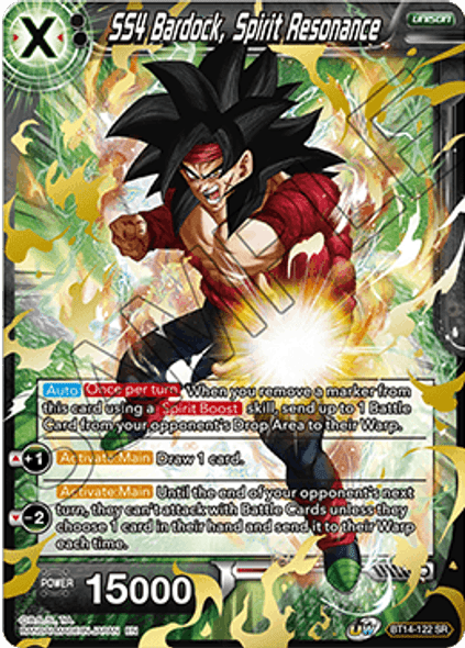 BT14-122: SS4 Bardock, Spirit Resonance