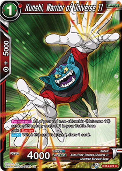 BT14-021: Kunshi, Warrior of Universe 11 (Foil)