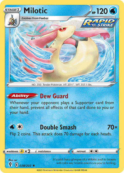 SWSH07-038/203: Milotic