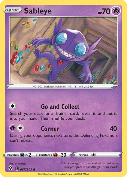 SWSH07-067/203: Sableye